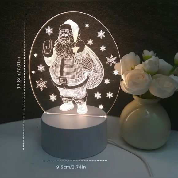 Christmas Santa 🎅 night lights. NIB - Picture 2 of 2